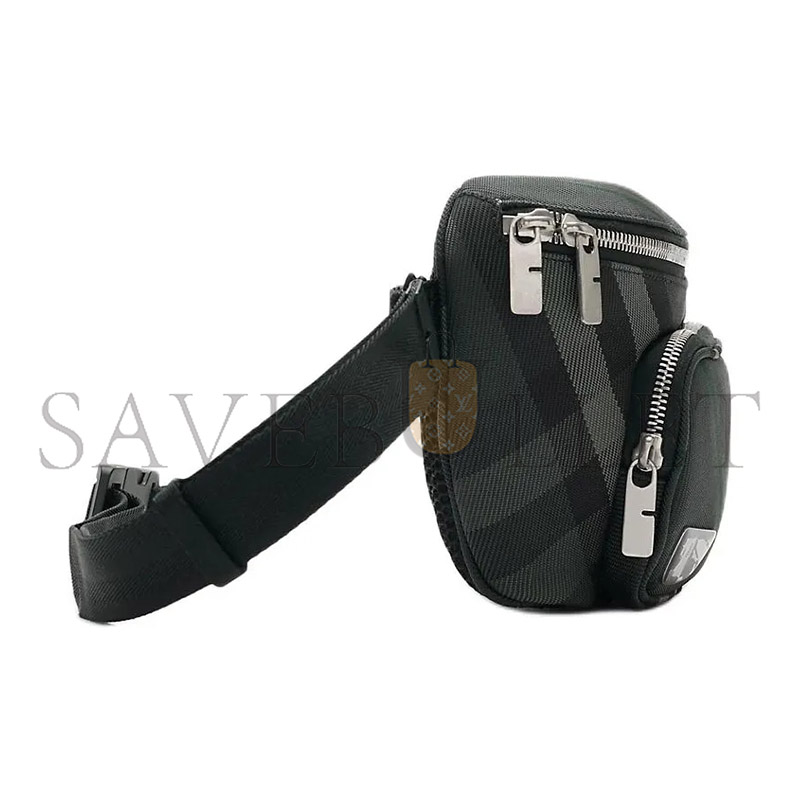 Bv*b*rry grid crossbody waist bag 80974111 (27*14*7cm)